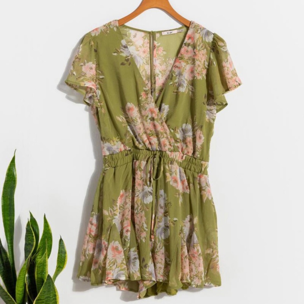 Anastasia Floral Godet Romper